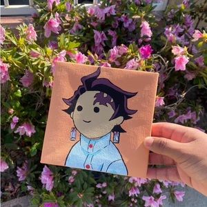 Demon slayer tanjiro hand painted painting